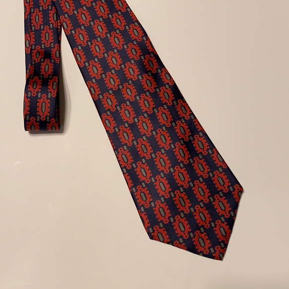 Vintage Battaglia Silk Italian Tie - Picture 1 of 7